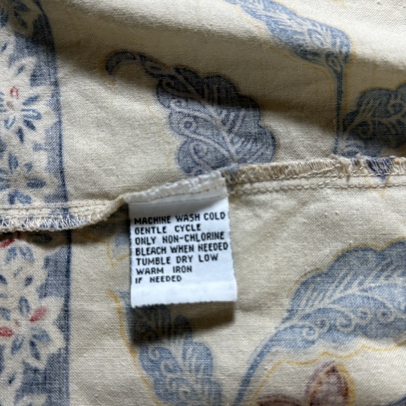 Talbots Cotton Floral Wrap Midi Skirt Size 8 Boho Cottagecore Coastal Chic - Picture 10 of 11